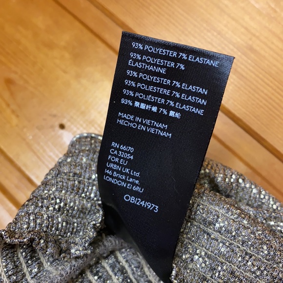 NWT ANTHROPOLOGIE WOMEN'S SIZE M JOGGERS GOLD ELASTIC WAISTBAND PARTY PANTS ! - Picture 13 of 13